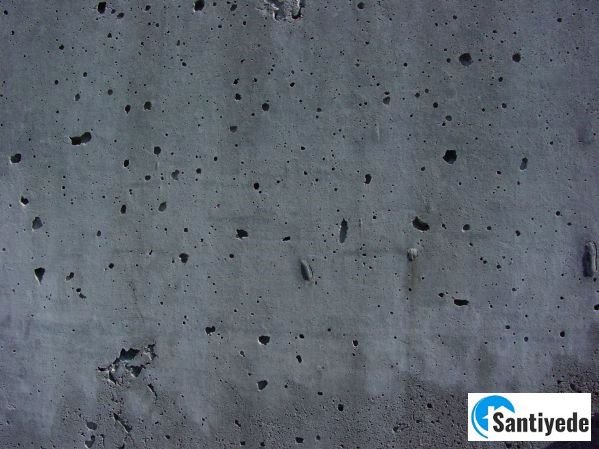 böcek yuvası tipi boşluklar beton kusurları