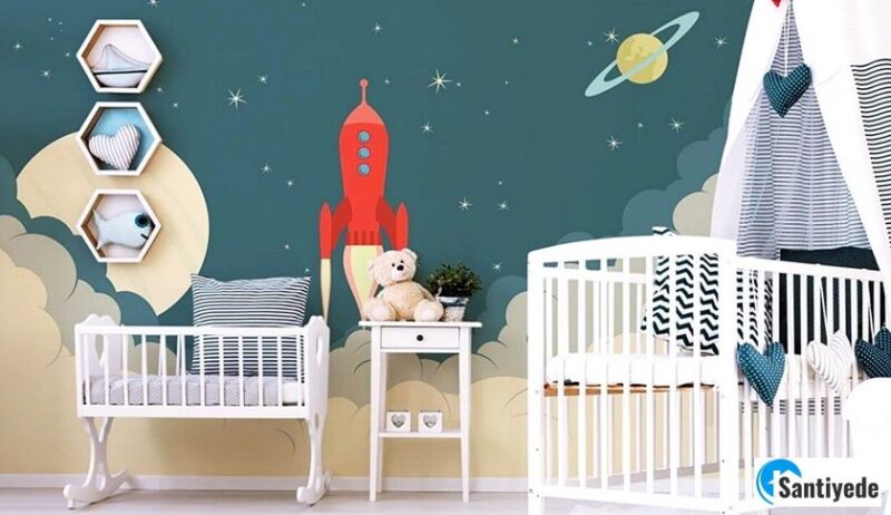 Bebek Odası Dekorasyonu Nasıl Olmalı? 4 bebek odası dekorasyonu duvar kağıdı