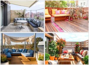 Büyük balkon dekorasyonu